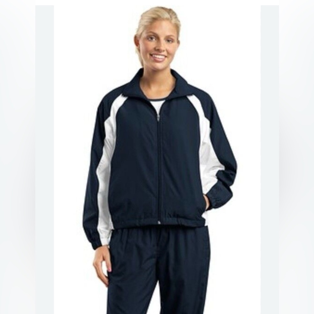 Danskin Now Windbreaker Blue & White  Jacket …784